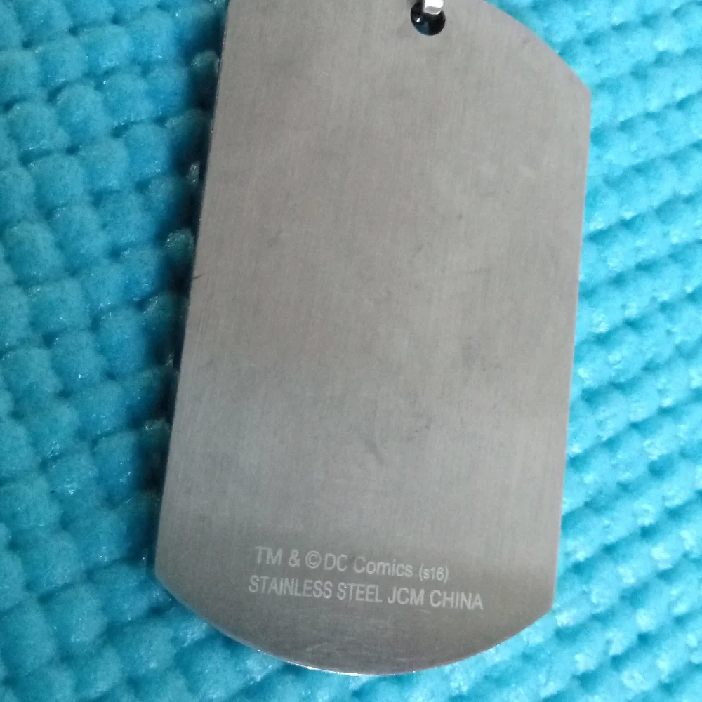 DC Comics Stainless Steel Dog Tag Superman Pendant